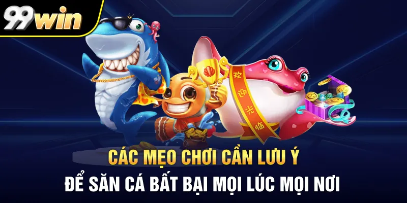Các mẹo chơi cần lưu ý để săn cá bất bại mọi lúc mọi nơi